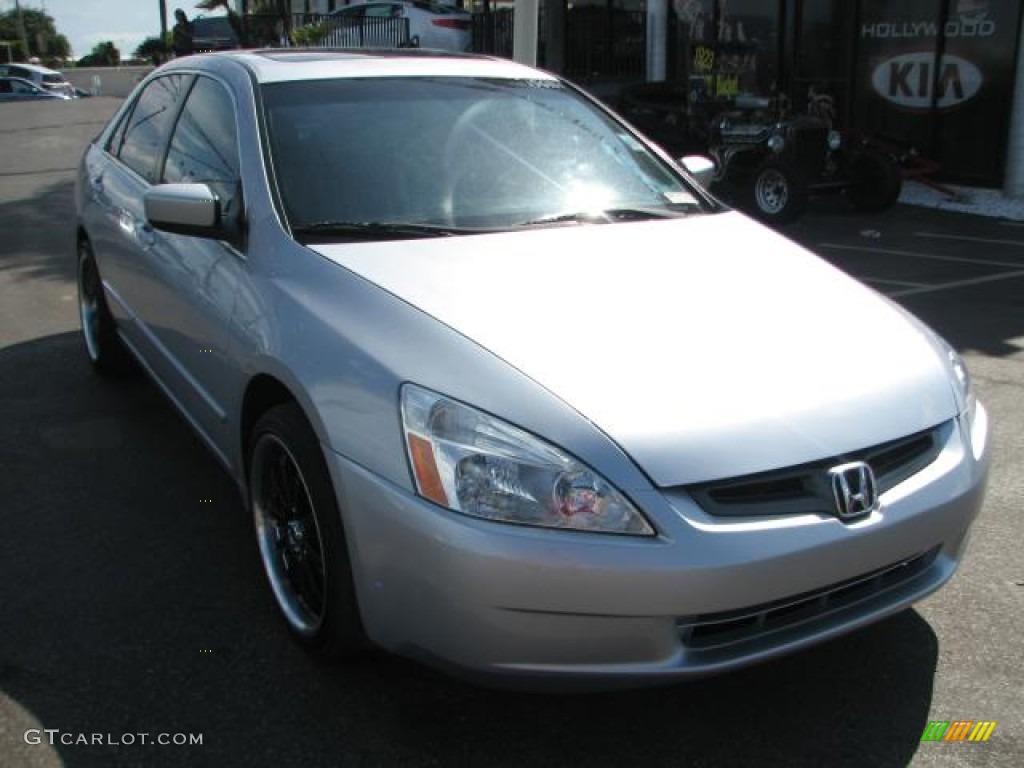 2003 Accord EX-L Sedan - Satin Silver Metallic / Black photo #1