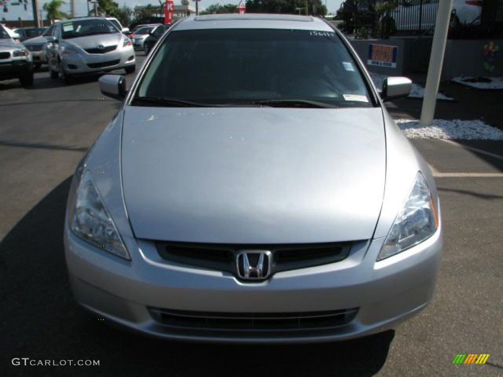 2003 Accord EX-L Sedan - Satin Silver Metallic / Black photo #3