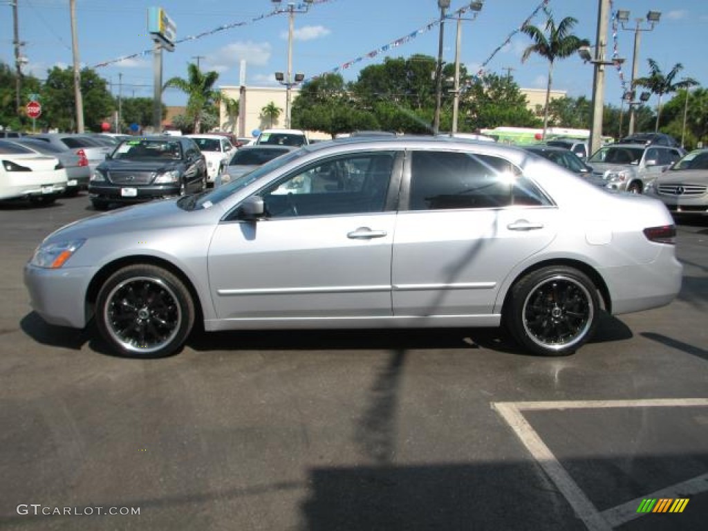 2003 Accord EX-L Sedan - Satin Silver Metallic / Black photo #6