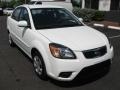 2010 Clear White Kia Rio LX Sedan  photo #1