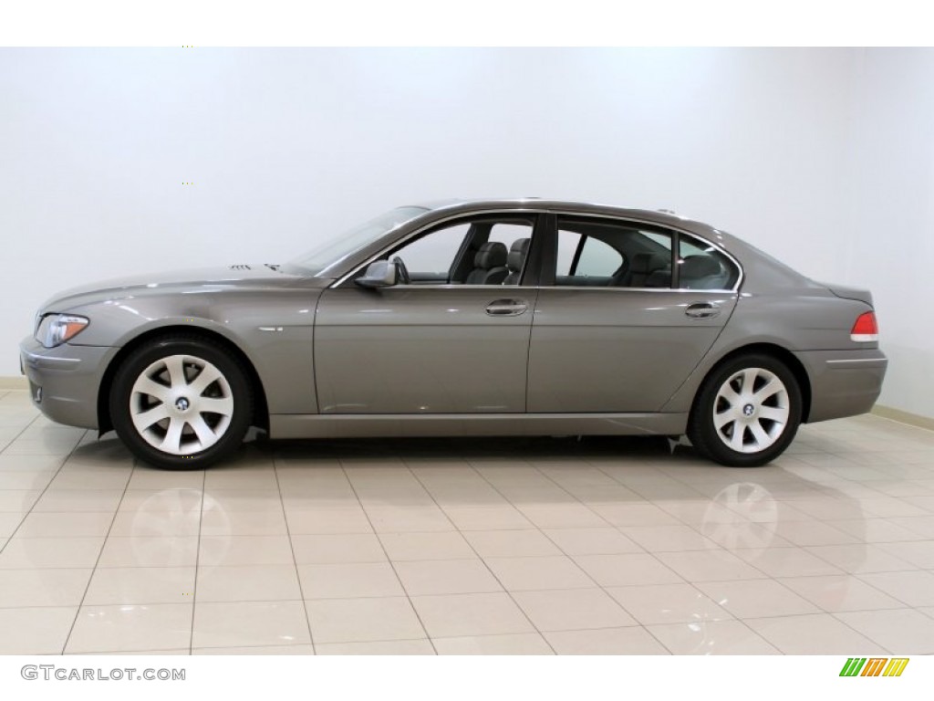 2007 7 Series 750Li Sedan - Sterling Grey Metallic / Flannel Grey photo #4