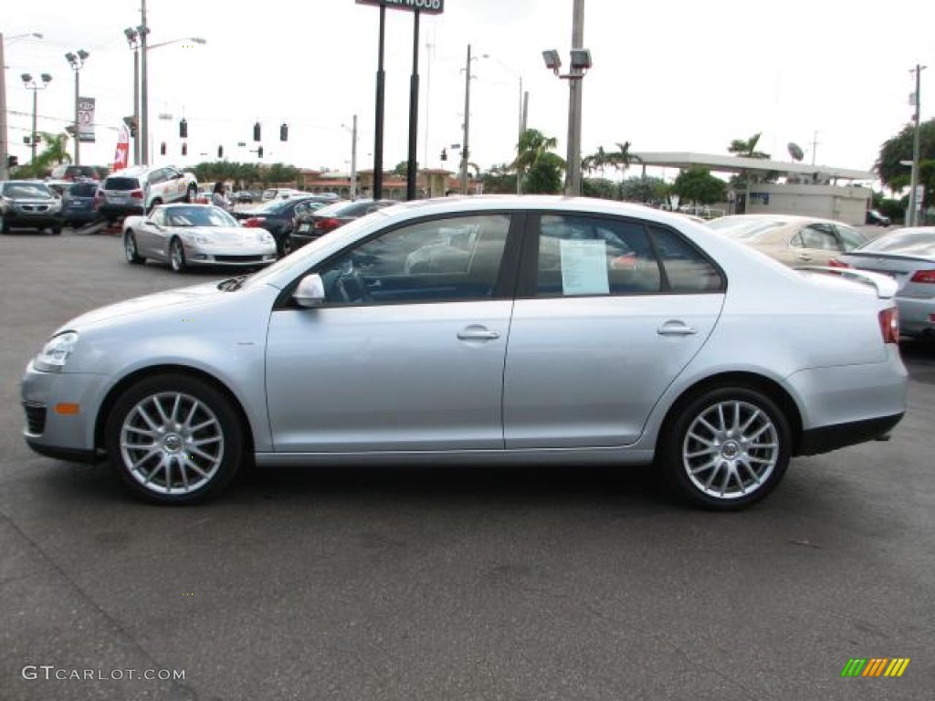 2008 Jetta Wolfsburg Edition Sedan - Reflex Silver Metallic / Anthracite Black photo #6