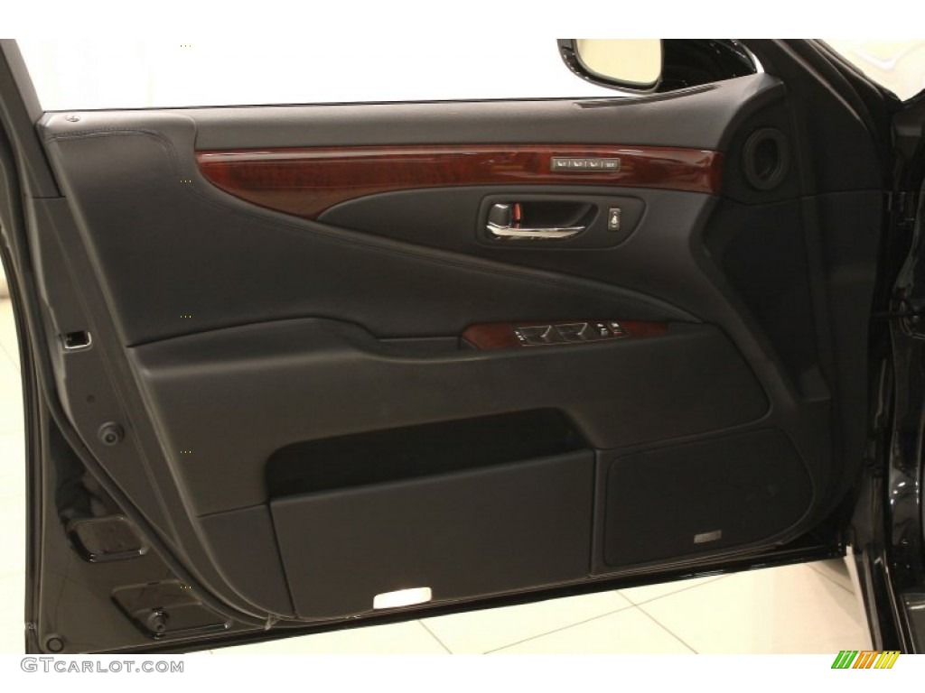 2010 Lexus LS 460 AWD Black Door Panel Photo #54056650