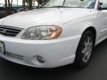 2002 White Kia Spectra LS Sedan  photo #4