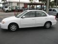 2002 White Kia Spectra LS Sedan  photo #6