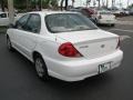 2002 White Kia Spectra LS Sedan  photo #7