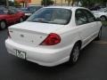 2002 White Kia Spectra LS Sedan  photo #9