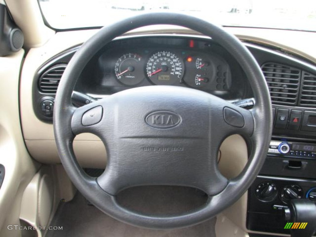 2002 Spectra LS Sedan - White / Gray photo #14