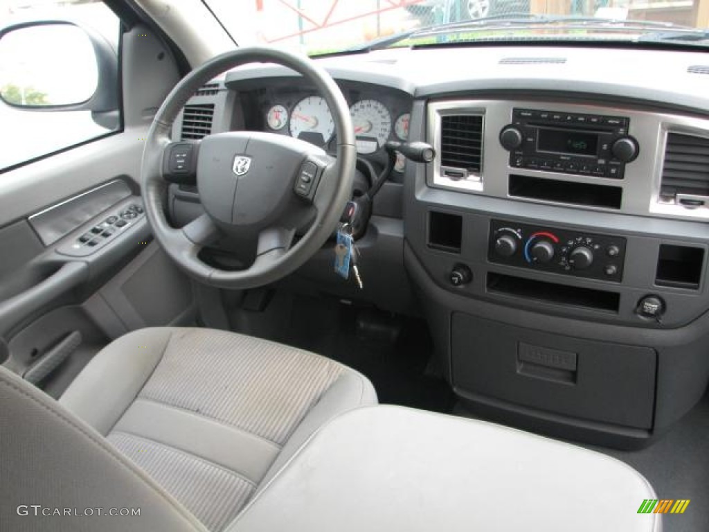 2007 Dodge Ram 1500 SLT Quad Cab Medium Slate Gray Dashboard Photo #54057701