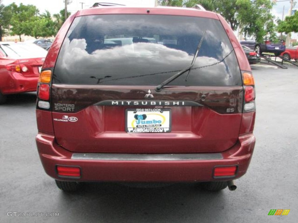 2003 Montero Sport ES - Cambridge Red Pearl / Gray photo #8
