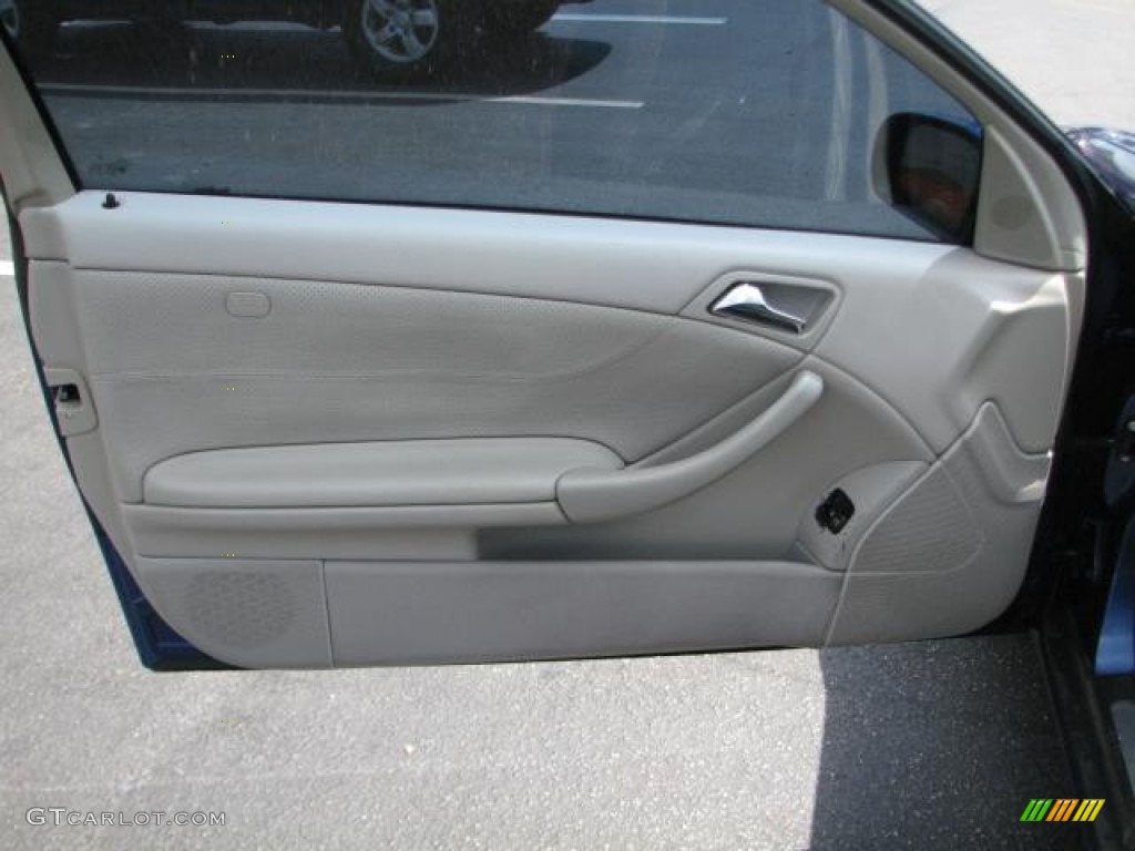 2002 Mercedes-Benz C 230 Kompressor Coupe Ash Door Panel Photo #54058317