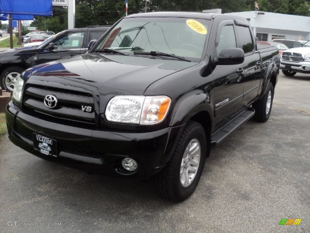 2006 Tundra Limited Double Cab 4x4 - Black / Taupe photo #1