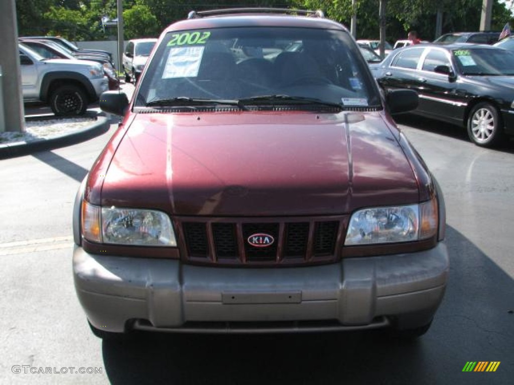 2002 Sportage  - Pepper Red / Brown photo #3