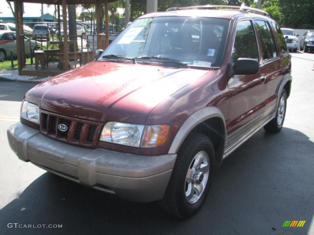 2002 Sportage  - Pepper Red / Brown photo #5