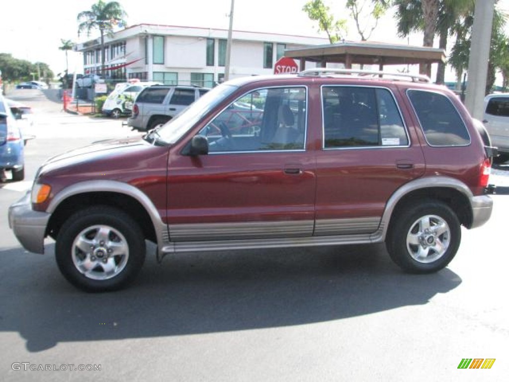 2002 Sportage  - Pepper Red / Brown photo #6
