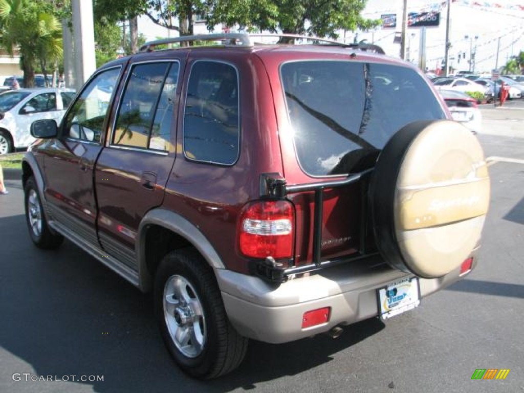 2002 Sportage  - Pepper Red / Brown photo #7