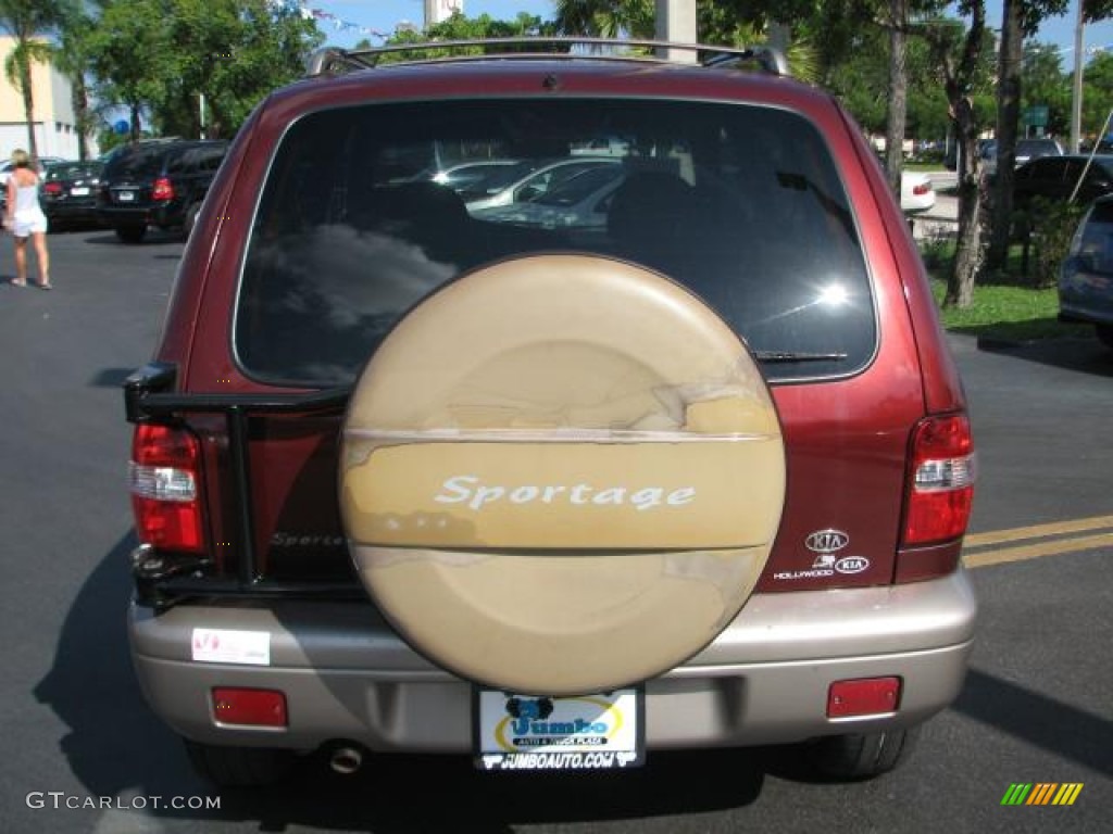 2002 Sportage  - Pepper Red / Brown photo #8