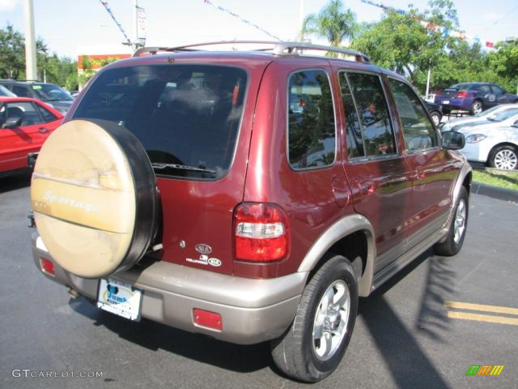 2002 Sportage  - Pepper Red / Brown photo #9