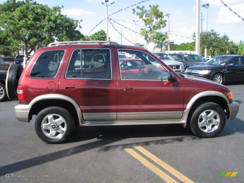 2002 Sportage  - Pepper Red / Brown photo #10