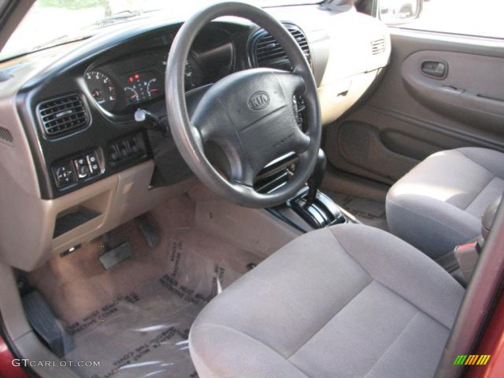 2002 Sportage  - Pepper Red / Brown photo #17