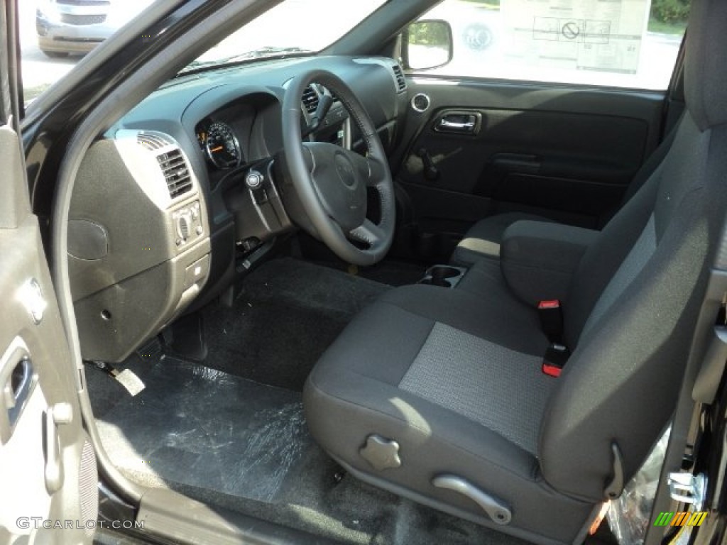 Ebony Interior 2012 GMC Canyon Work Truck Extended Cab Photo #54059111