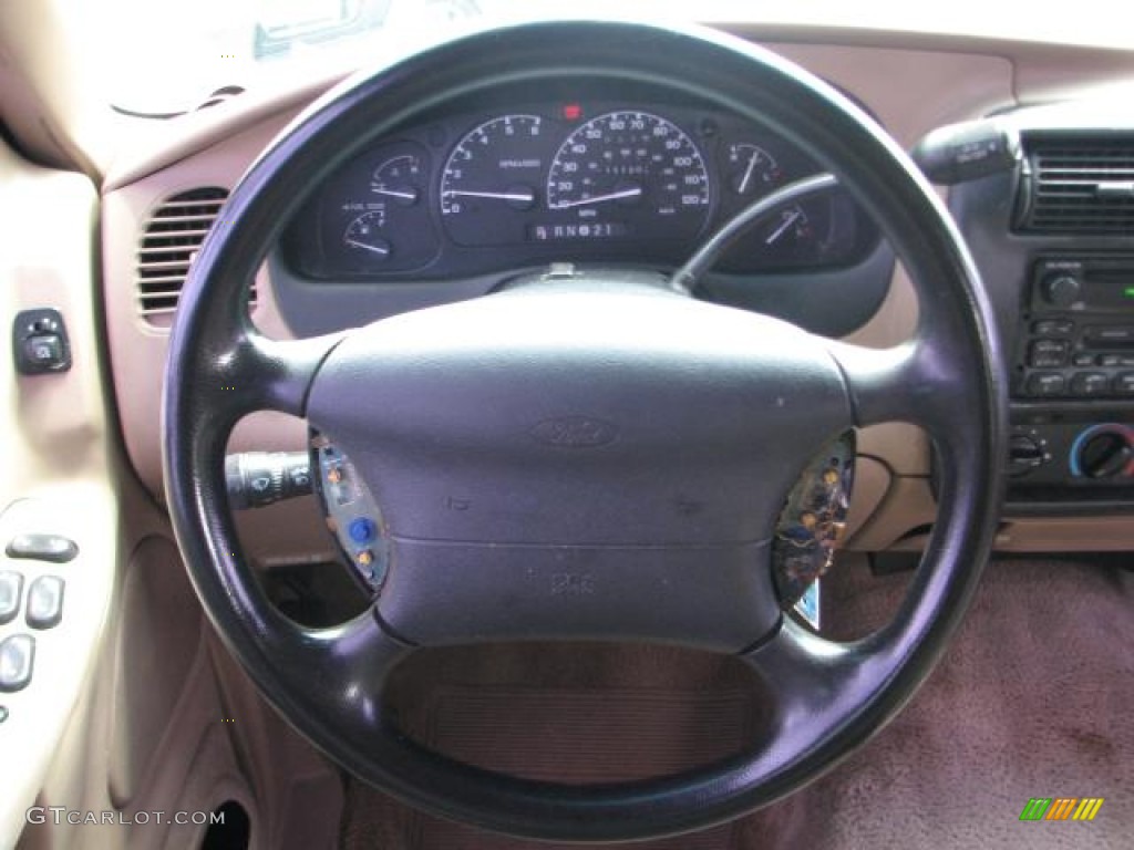 2001 Ford Explorer XLS Medium Prairie Tan Steering Wheel Photo #54060032