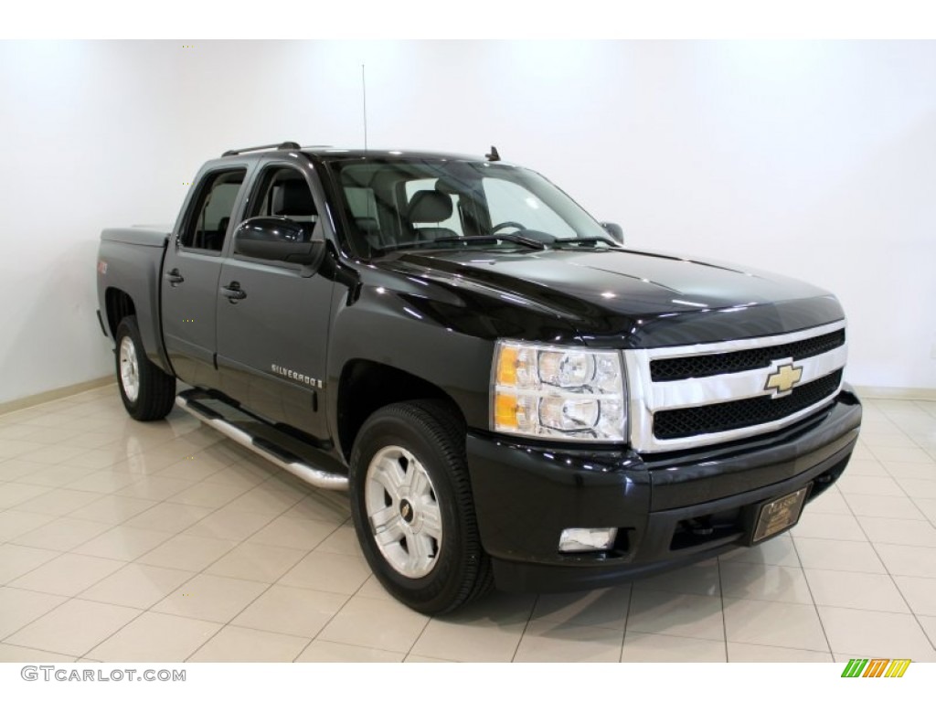 2007 Silverado 1500 LT Z71 Crew Cab 4x4 - Black / Ebony Black photo #1