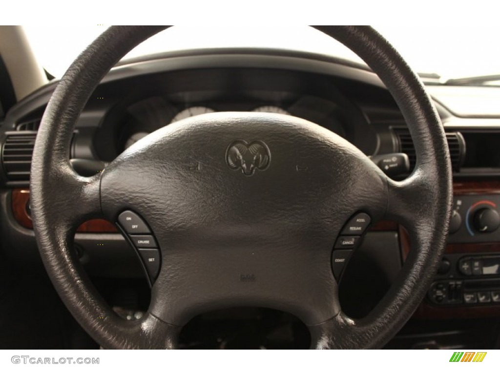 2002 Dodge Stratus SE Sedan Dark Slate Gray Steering Wheel Photo #54061229