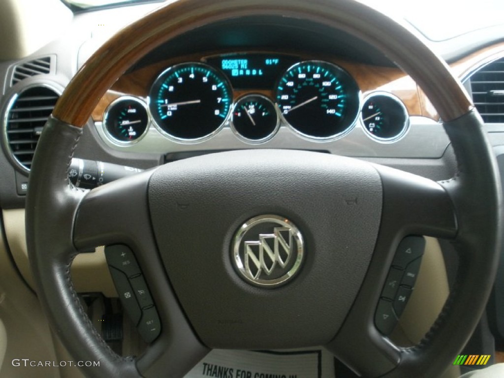 2008 Buick Enclave CX Cashmere/Cocoa Steering Wheel Photo #54061321