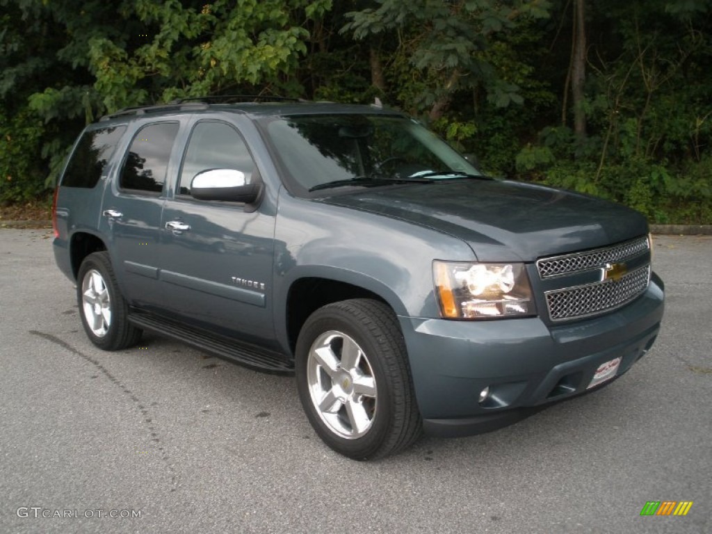 2008 Tahoe LTZ - Blue Granite Metallic / Ebony photo #1