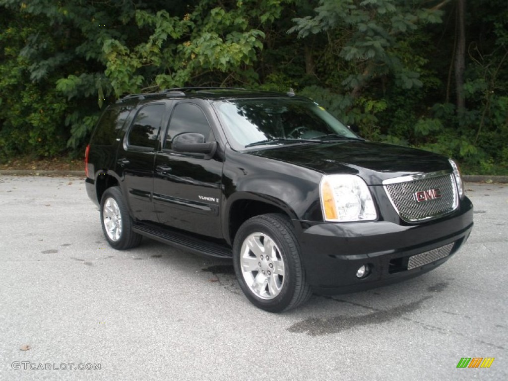 2008 Yukon SLT - Onyx Black / Ebony photo #1