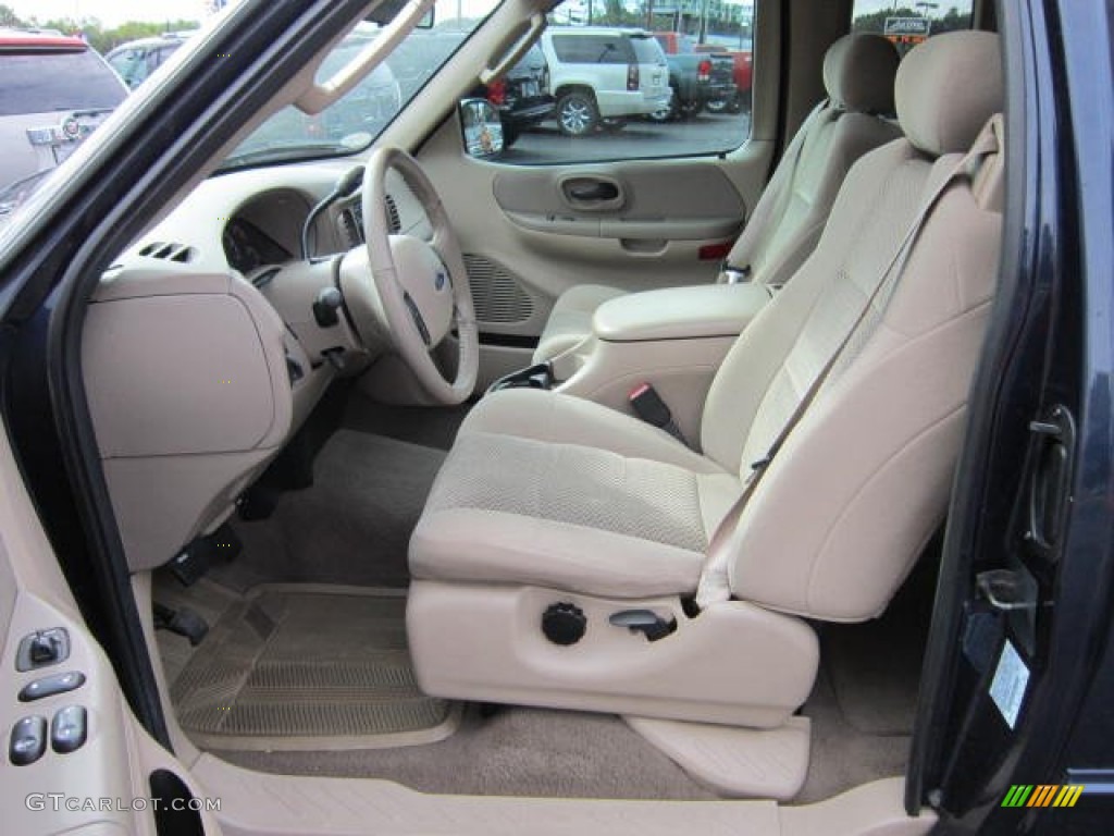 Medium Parchment Beige Interior 2003 Ford F150 XLT SuperCab Photo #54063650