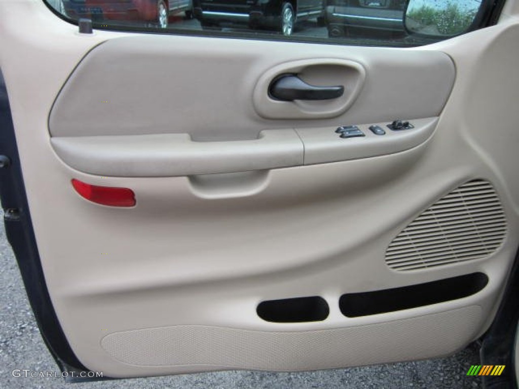 2003 Ford F150 XLT SuperCab Medium Parchment Beige Door Panel Photo #54063668