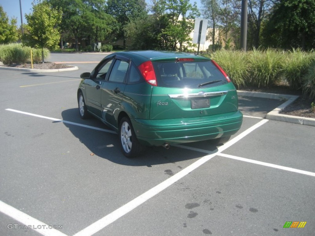 2002 Focus ZX5 Hatchback - Grabber Green Metallic / Dark Charcoal photo #4