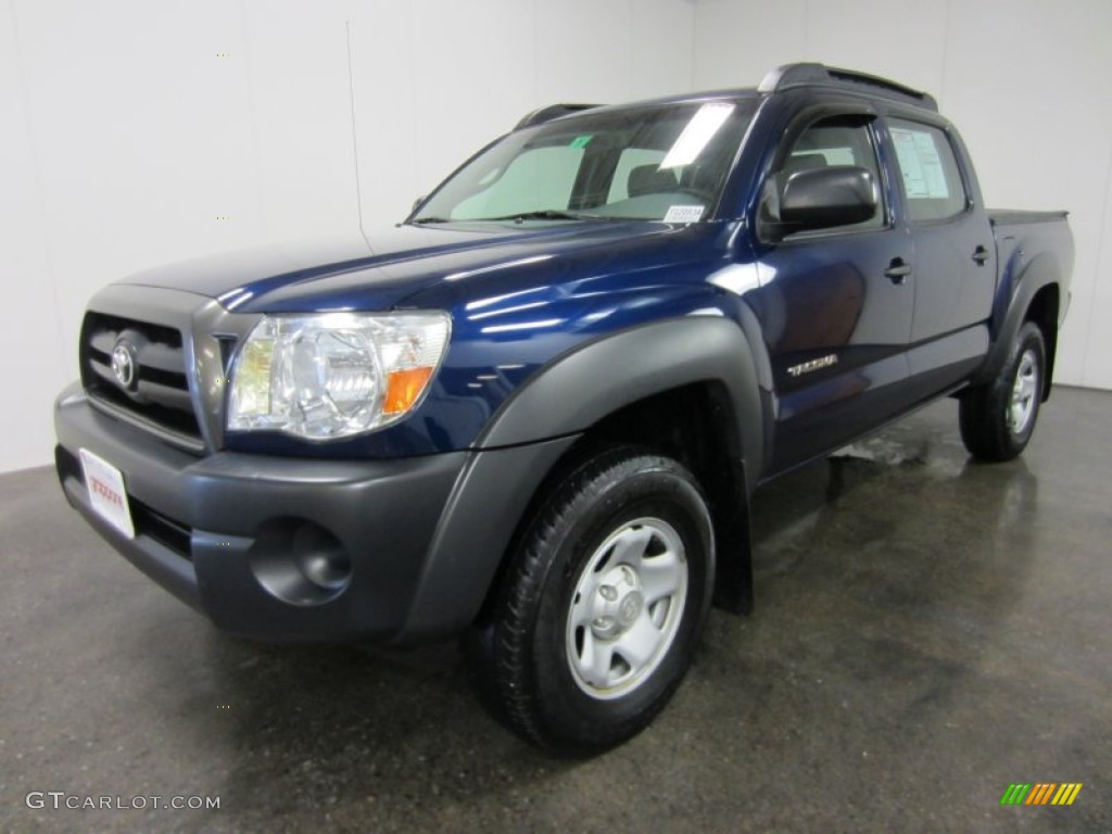 2007 Tacoma V6 Double Cab 4x4 - Indigo Ink Pearl / Graphite Gray photo #1