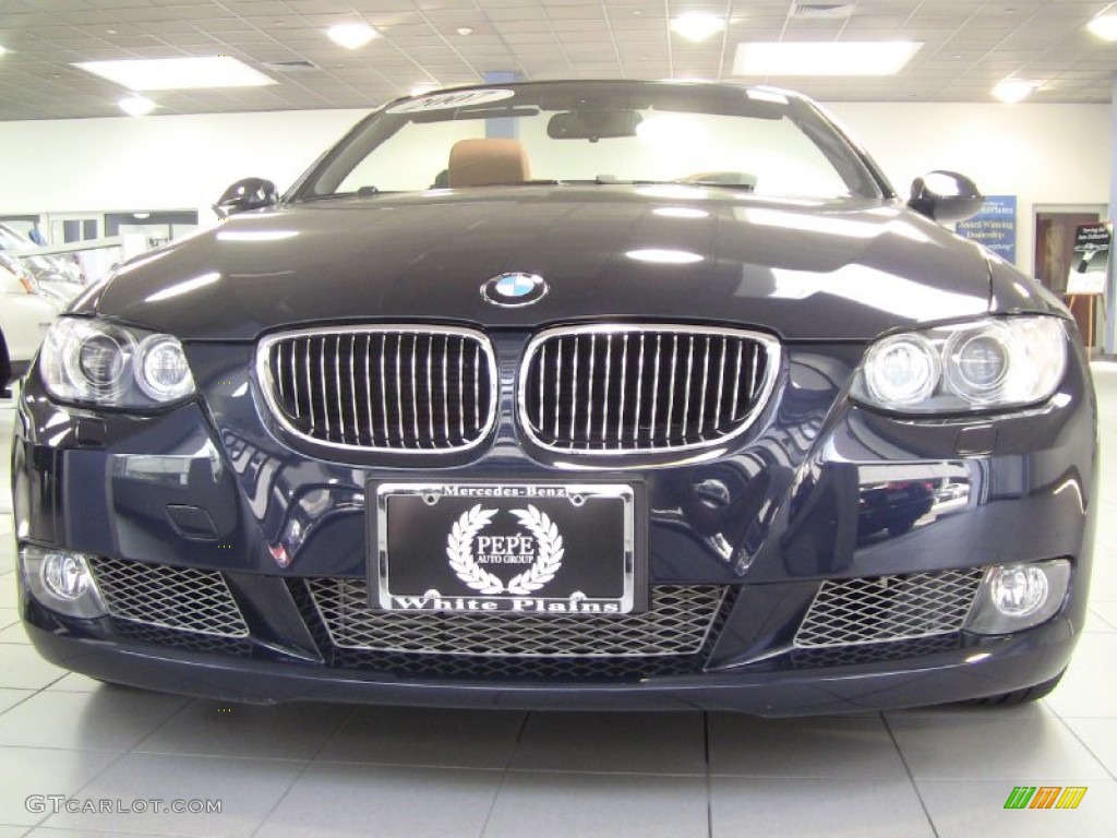 2007 3 Series 335i Convertible - Monaco Blue Metallic / Saddle Brown/Black photo #2