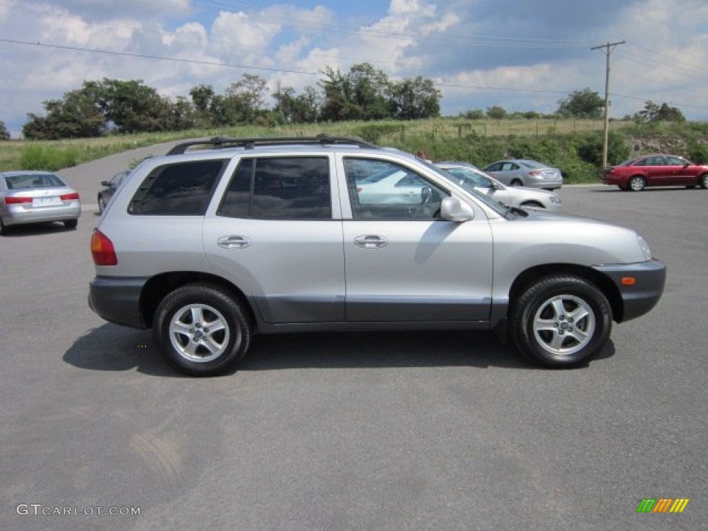 2003 Santa Fe GLS 4WD - Pewter / Gray photo #8