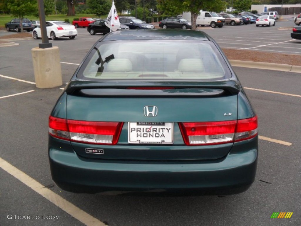2003 Accord LX Sedan - Noble Green Pearl / Ivory photo #3