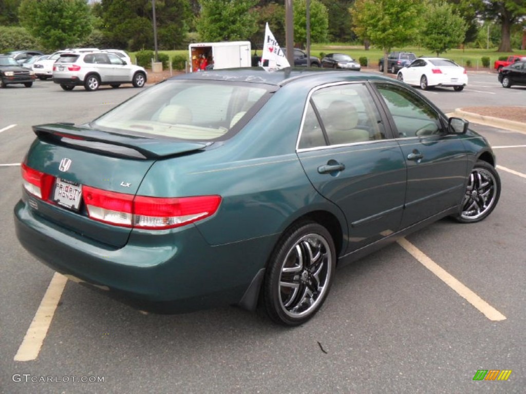 2003 Accord LX Sedan - Noble Green Pearl / Ivory photo #4