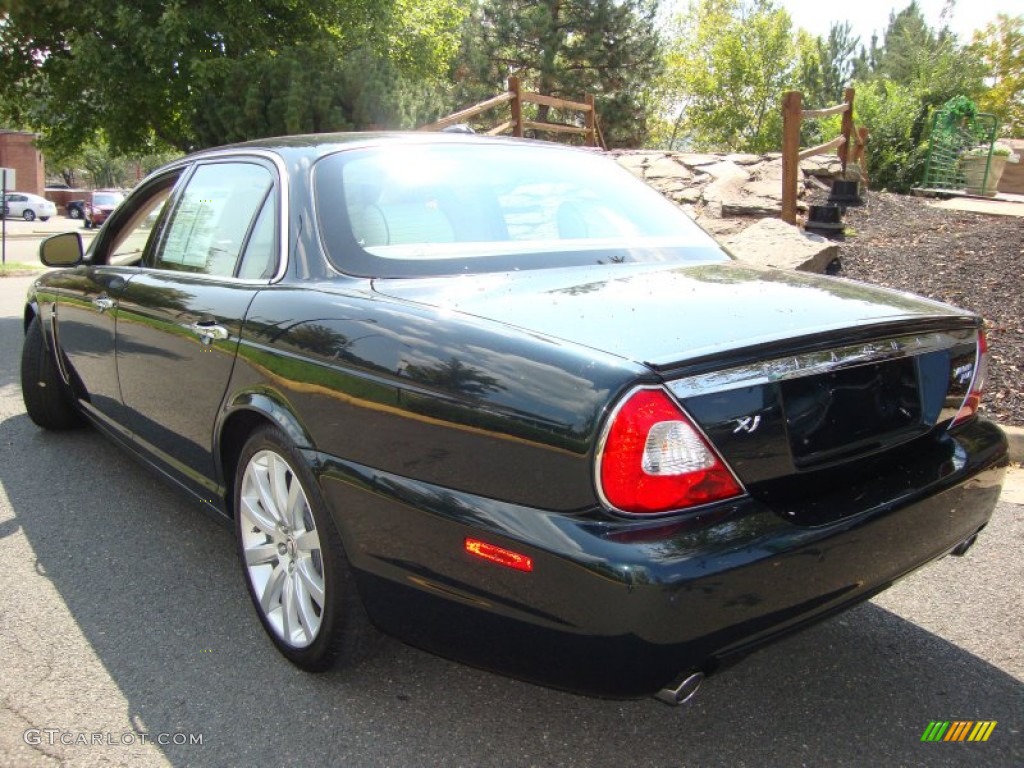 2008 XJ Vanden Plas - Botanical Green / Ivory/Mocha photo #4