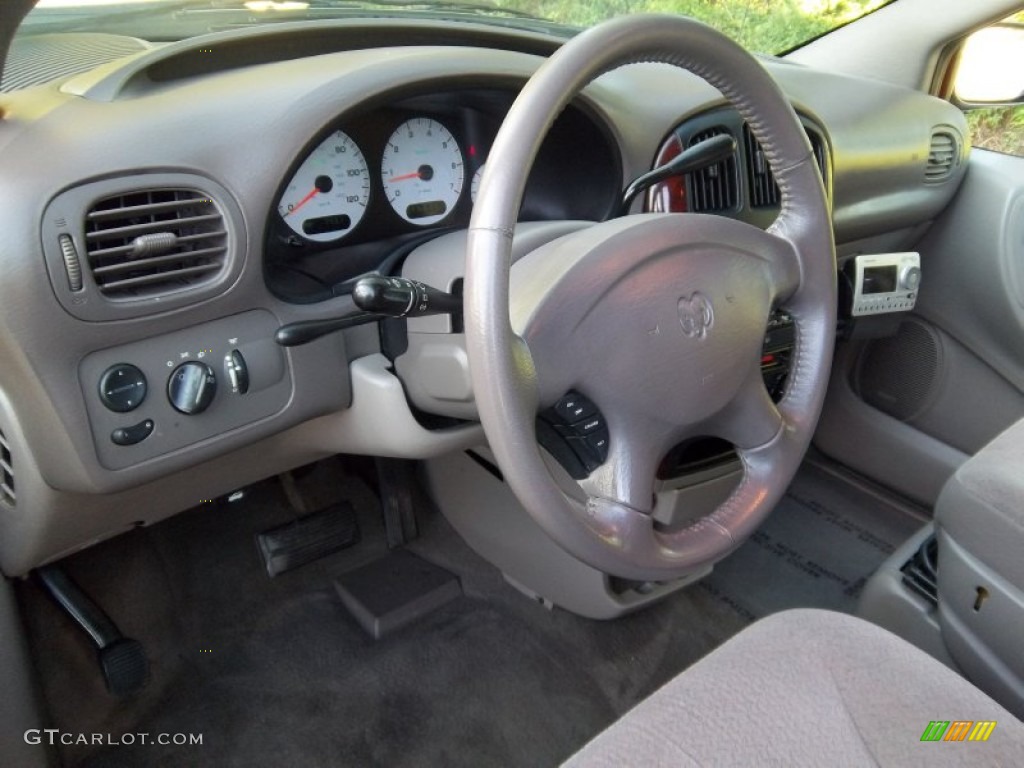 2001 Dodge Grand Caravan Sport AWD Taupe Steering Wheel Photo #54070994