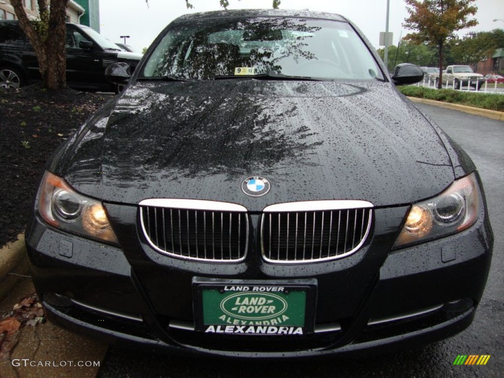 2008 3 Series 335xi Sedan - Black Sapphire Metallic / Terra Dakota Leather photo #12