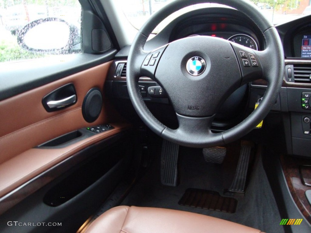 2008 3 Series 335xi Sedan - Black Sapphire Metallic / Terra Dakota Leather photo #15