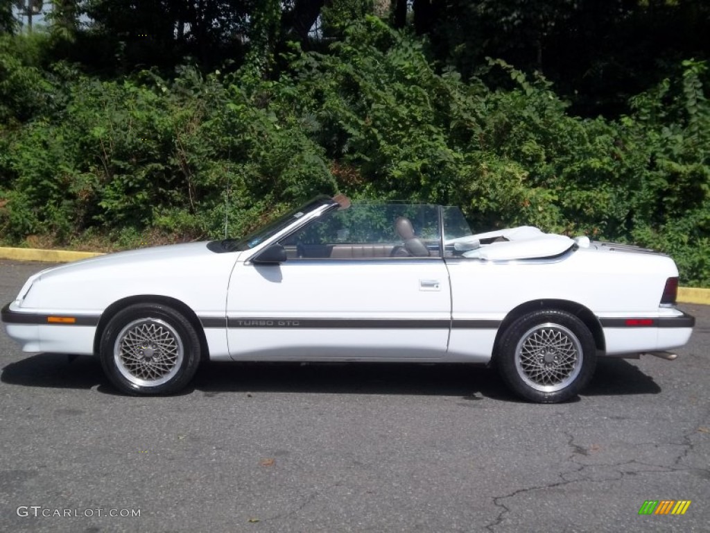 1989 Lebaron GTC Turbo Convertible - Bright White / Tan photo #2