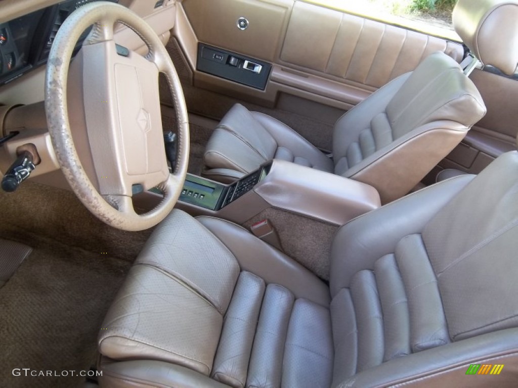 Tan Interior 1989 Chrysler Lebaron Gtc Turbo Convertible