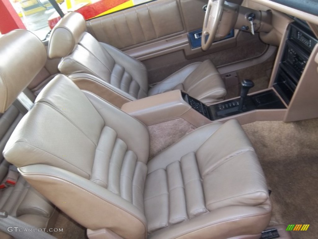 Tan Interior 1989 Chrysler Lebaron Gtc Turbo Convertible