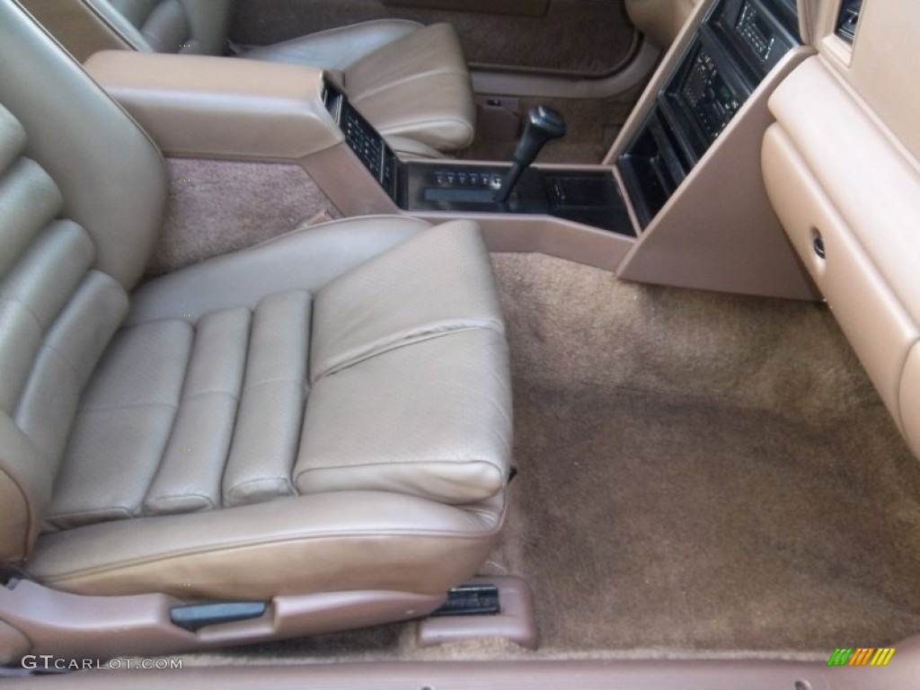 Tan Interior 1989 Chrysler Lebaron GTC Turbo Convertible Photo #54071526