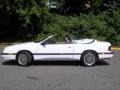 Bright White 1989 Chrysler Lebaron GTC Turbo Convertible Exterior
