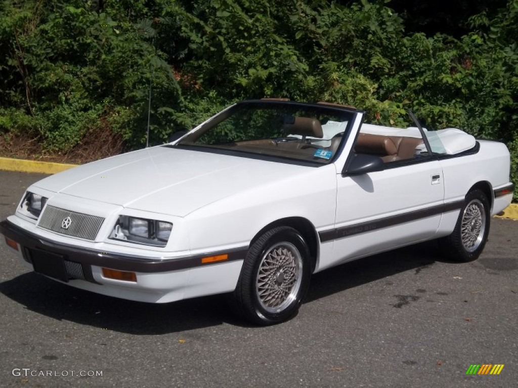 1989 Lebaron GTC Turbo Convertible - Bright White / Tan photo #29