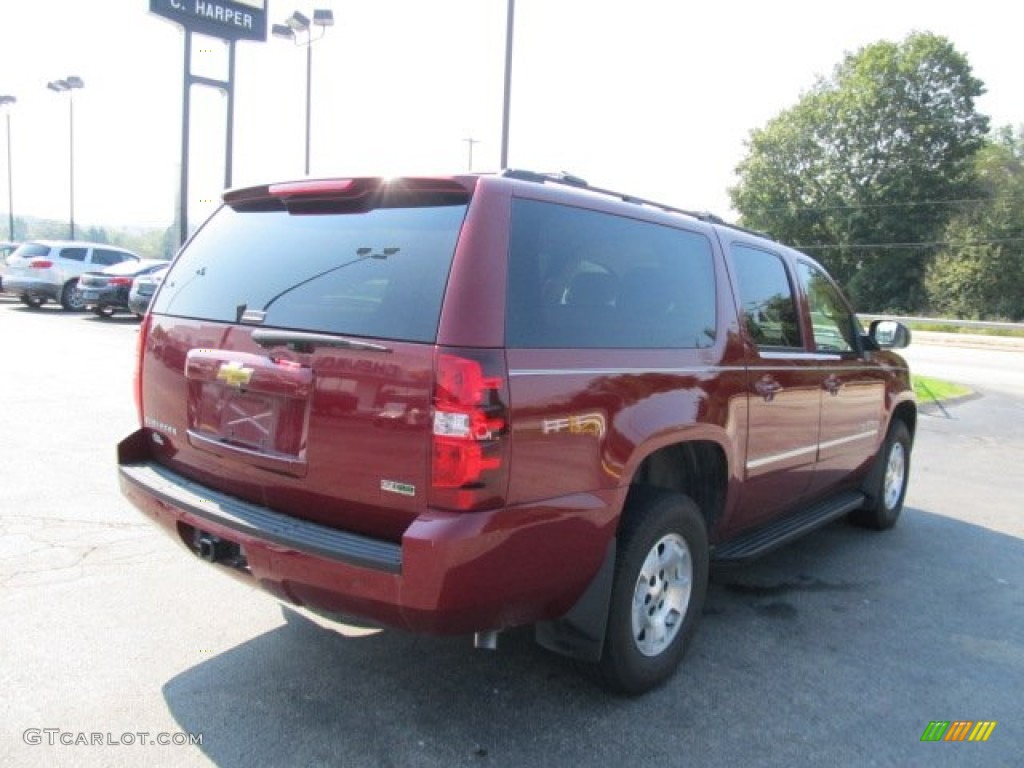 2011 Suburban LS 4x4 - Red Jewel Tintcoat / Light Cashmere/Dark Cashmere photo #8